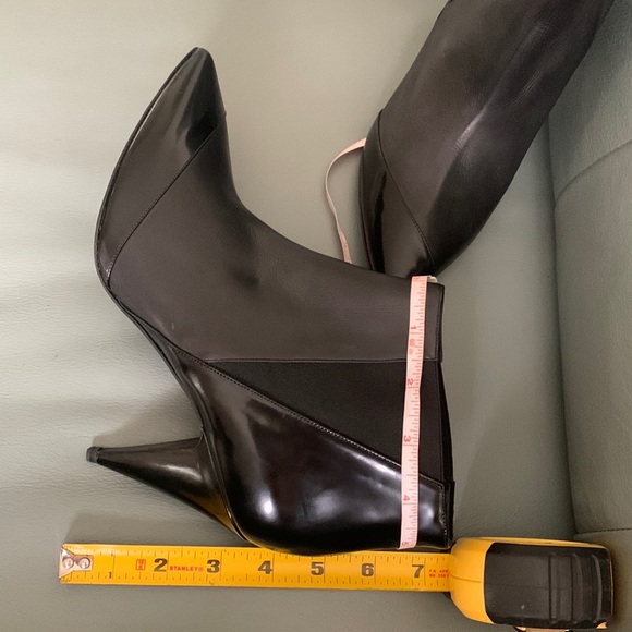 PIERRE HARDY Black Paneled Leather Ankle Bootie - Picture 8 of 16